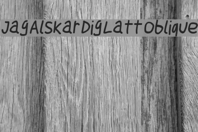 Jag Alskar Dig Latt Oblique フォント examples