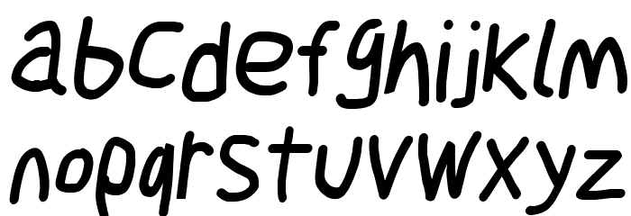 Jag Alskar Dig Latt Oblique Font LOWERCASE