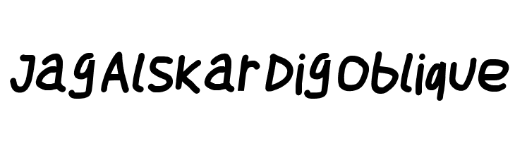 Jag Alskar Dig Oblique Font