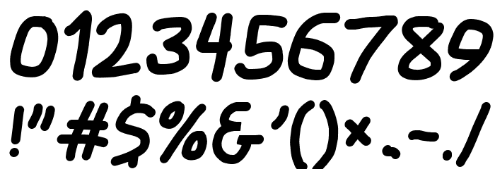 Jag Alskar Dig Oblique Font OTHER CHARS