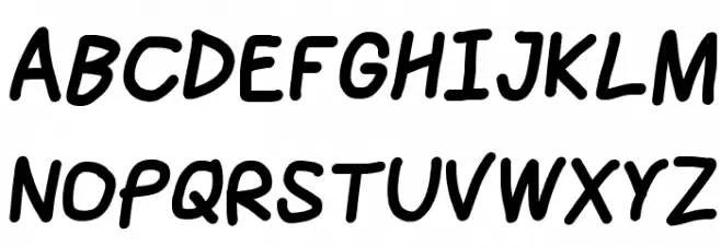 Jag Alskar Dig Oblique Fonte MAIÚSCULAS