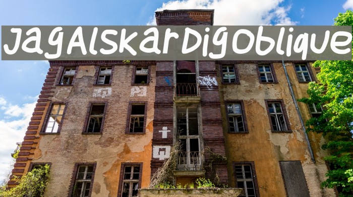 Jag Alskar Dig Oblique Font examples