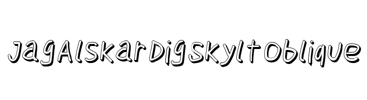 Jag Alskar Dig Skylt Oblique  Free Fonts Download