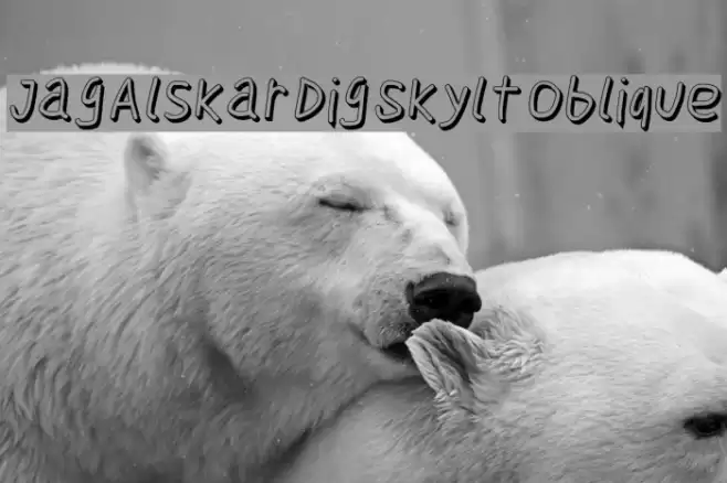 Jag Alskar Dig Skylt Oblique Font examples