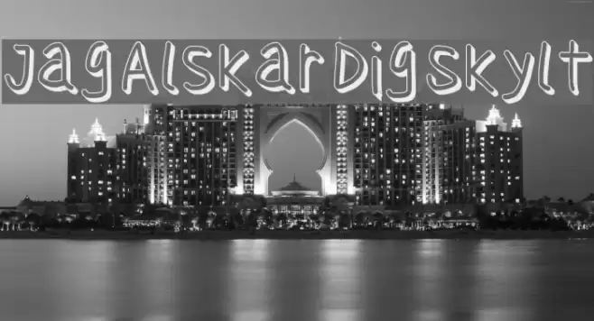 Jag Alskar Dig Skylt Font examples