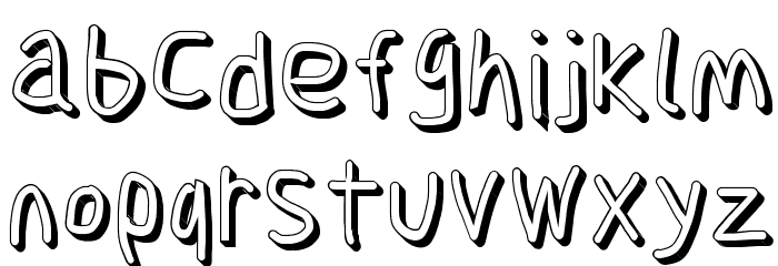 Jag Alskar Dig Skylt Font LOWERCASE