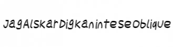 Jag Alskar Dig kan inte se Oblique  Frei Schriftart Herunterladen