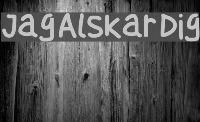 Jag Alskar Dig Font examples