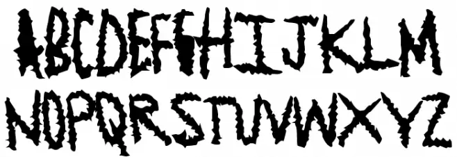 JagedEdge Schriftart Groß