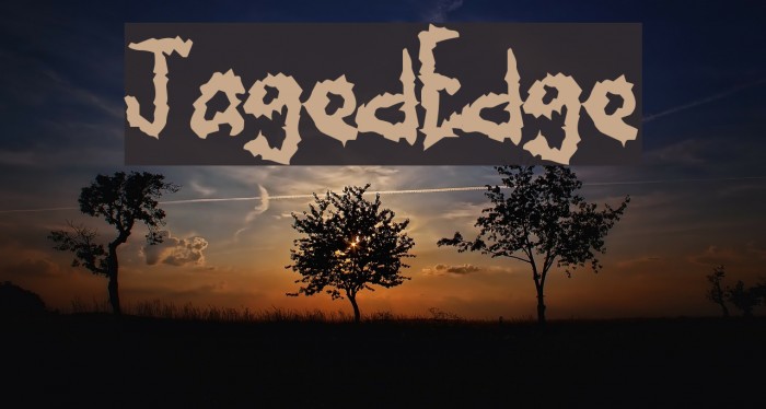 JagedEdge Font examples