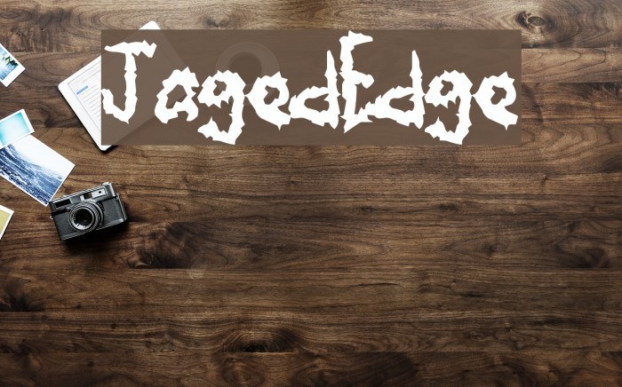 JagedEdge Font examples