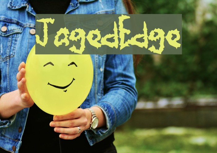 JagedEdge Font examples