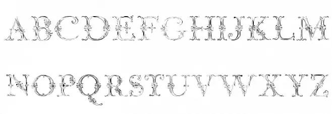 Jaggard Two フォント 大文字