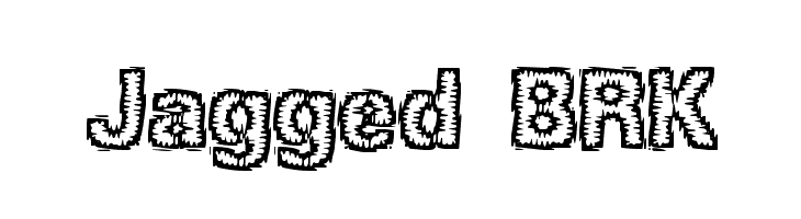 Jagged BRK Font