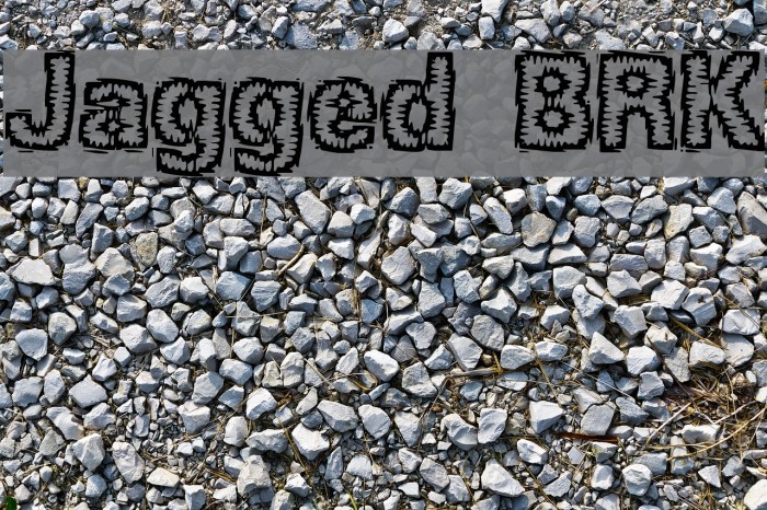 Jagged BRK Font examples