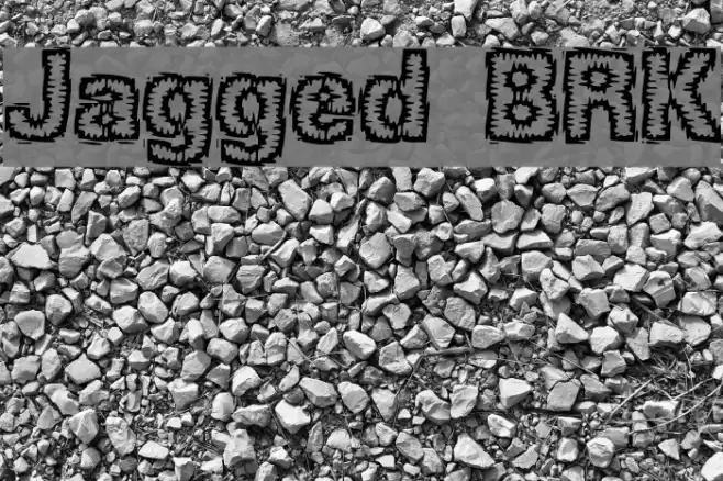 Jagged BRK 字体 examples