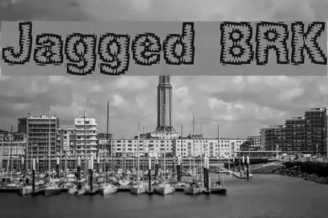 Jagged BRK 字体 examples