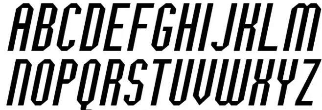 Jagged Dreams Oblique フォント 大文字