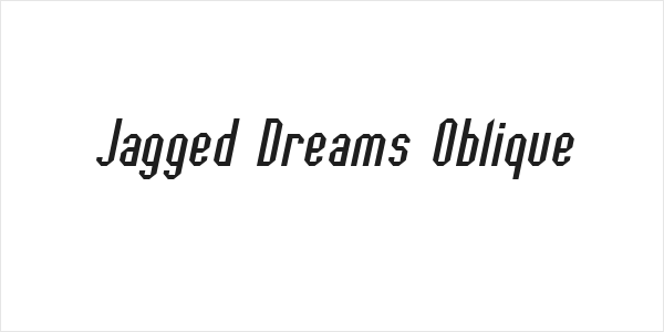 Jagged Dreams Oblique Logo
