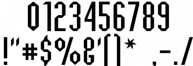 Jagged Dreams Font OTHER CHARS