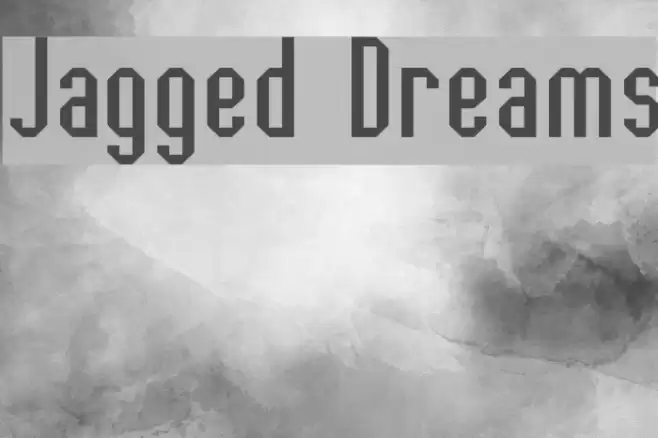 Jagged Dreams Font examples