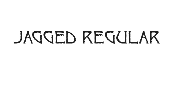 Jagged Regular Logo