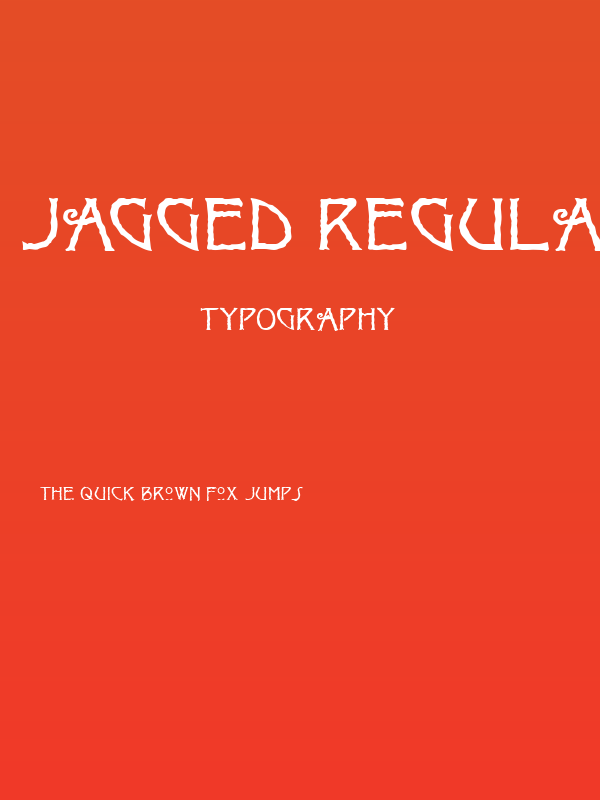 Jagged Regular Poster