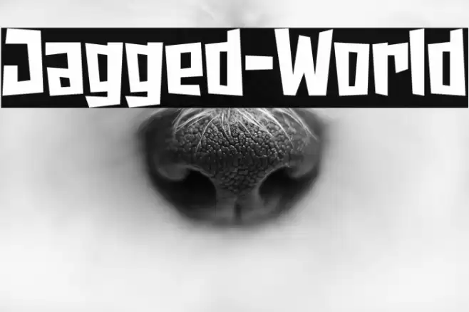 Jagged-World Fonte examples