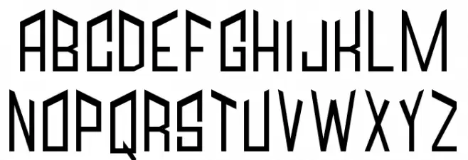 Jagged Schriftart Groß