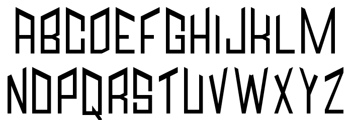 Jagged Font LOWERCASE