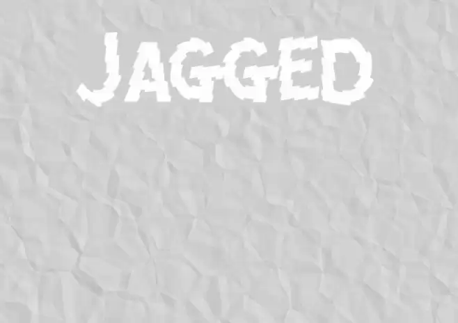 Jagged Font examples