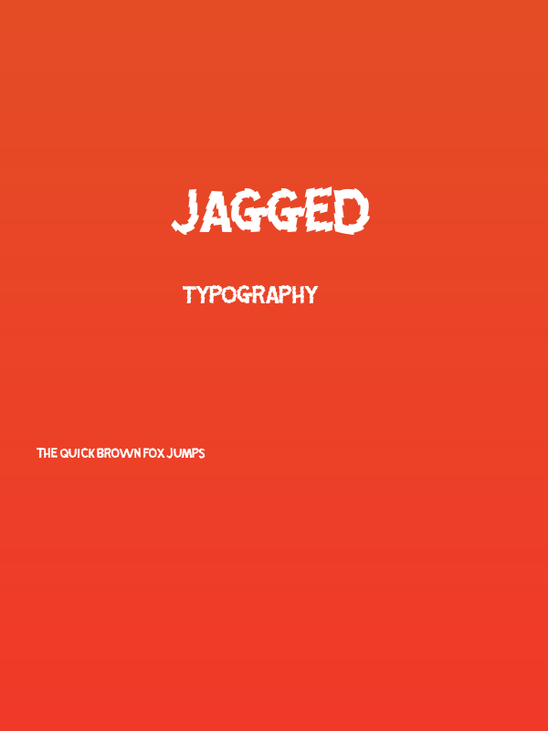 Jagged Poster