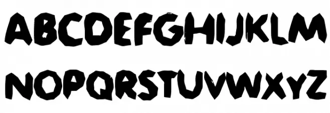 Jaggersaurus フォント 大文字