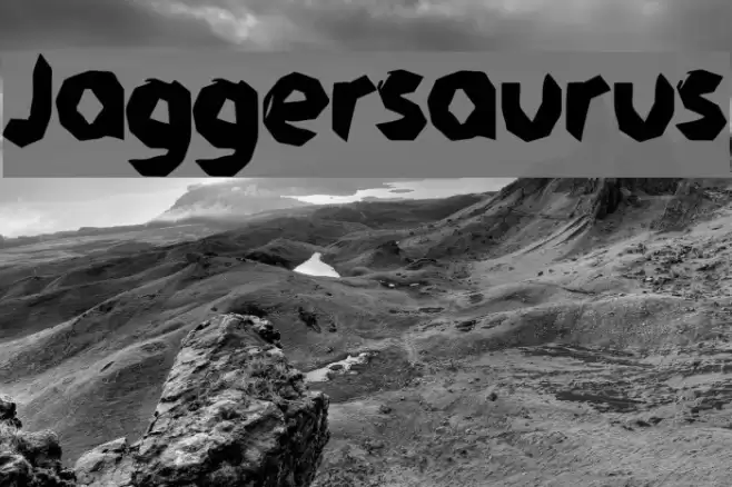 Jaggersaurus Font examples
