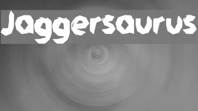 Jaggersaurus Font examples