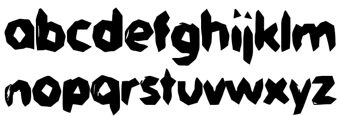 Jaggersaurus Font LOWERCASE