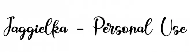 Jaggielka - Personal Use  Fuentes Gratis Descargar
