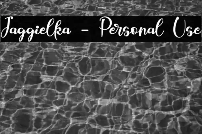 Jaggielka - Personal Use Font examples