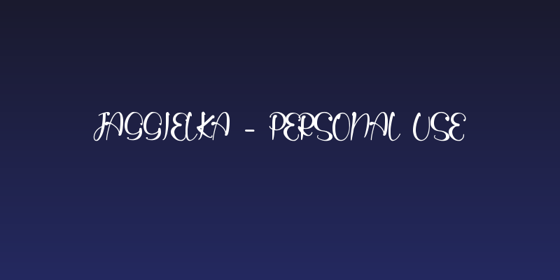 Jaggielka - Personal Use Social Header