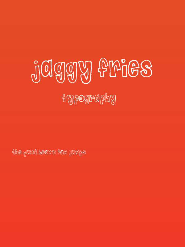Jaggy Fries Poster