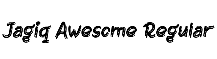 Jagiq Awesome Regular  Frei Schriftart Herunterladen