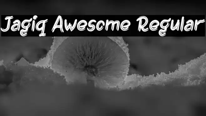 Jagiq Awesome Regular Font examples