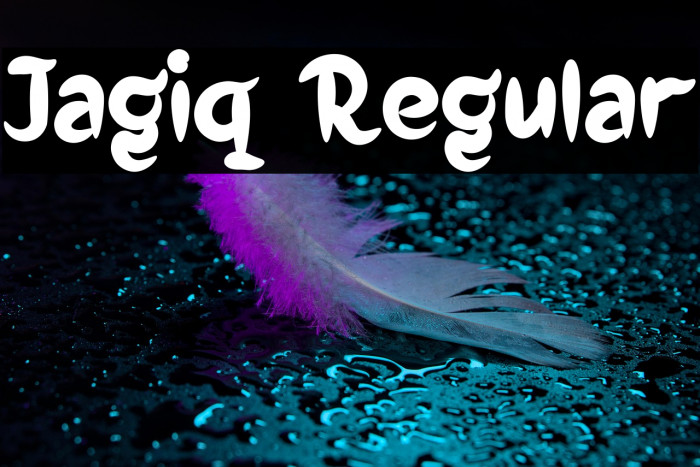 Jagiq Regular Example 1