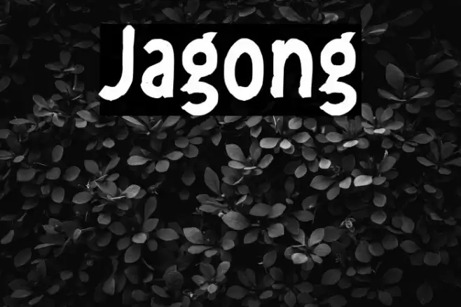 Jagong Font examples