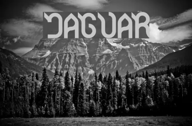 Jaguar Font examples