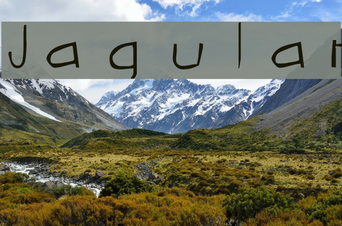 Jagular Font examples