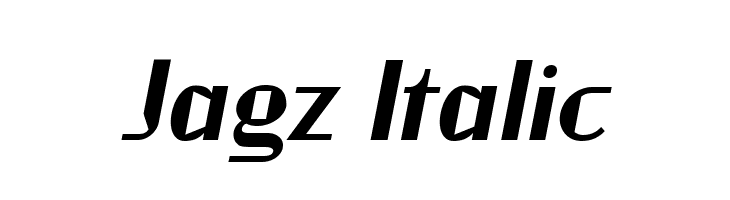 Jagz Italic Font