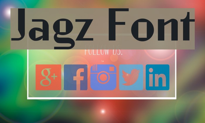 Jagz Font examples