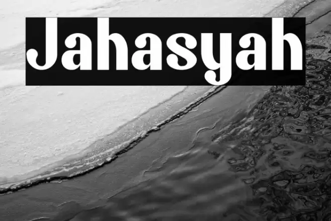 Jahasyah Font examples
