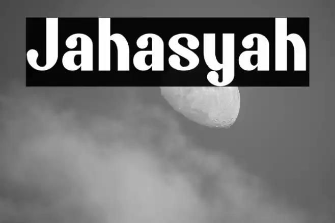 Jahasyah Font examples